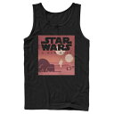 タンクトップ 黒色 ブラック スターウォーズ 【 STAR WARS NEW HOPE MINIMALIST TANK / BLACK 】 メンズファッション トップス