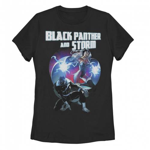 キャラクター 黒色 ブラック ライトニング Tシャツ & 【 LICENSED CHARACTER MARVEL BLACK PANTHER STORM LIGHTNING TEE / 】 キッズ ベビー マタニティ トップス カットソー