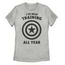 【★Fashion THE SALE★1/14迄】キャラクター トレーニング ロゴ グラフィック Tシャツ ヘザー I'VE YEAR&#34; 【 LICENSED CHARACTER MARVEL AVENGERS CAPTAIN AMERICA BEEN TRAINING ALL LOGO GRAPHIC TEE / ATHLETIC HEATHER 】 キッズ ベビー マタニティ トッ