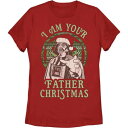 【★Fashion THE SALE★1/14迄】クリスマス グラフィック Tシャツ 赤 レッド スターウォーズ 【 STAR WARS DARTH VADER I AM YOUR FATHER CHRISTMAS GRAPHIC TEE / RED 】 キッズ ベビー マタニティ トップス カットソー