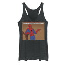 【★Fashion THE SALE★1/14迄】マーベル タンクトップ 黒色 ブラック ヘザー 【 MARVEL SPIDER-MAN YOU KNOW I GOT THAT SPIDEY SWAG TANK TOP / BLACK HEATHER 】 キッズ ベビー マタニティ トップス Tシャツ カットソー