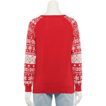 キャラクター クリスマス トレーナー 赤 レッド ジュニア キッズ 【 RED LICENSED CHARACTER SNOOPY CHRISTMAS SWEATER 】