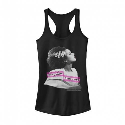 キャラクター グラフィック タンクトップ 黒色 ブラック 【 LICENSED CHARACTER UNIVERSAL MONSTERS BRIDE OF FRANKENSTEIN SCARY HAIR GRAPHIC TANK TOP / BLACK 】 キッズ ベビー マタニティ トップス パーカー