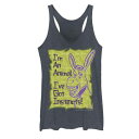 【★Fashion THE SALE★1/14迄】キャラクター グラフィック タンクトップ 紺色 ネイビー ヘザー I'M ANIMAL&#34; 【 LICENSED CHARACTER SHREK DONKEY AN GRAPHIC TANK / NAVY HEATHER 】 キッズ ベビー マタニティ トップス