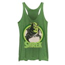 ブランド名Licensed Character性別womens, juniors (teens)商品名Shrek Circles Cartoon Logo Graphic Tank Topカラー/Envy