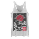 キャラクター アクション グラフィック タンクトップ 白色 ホワイト ヘザー 【 LICENSED CHARACTER KUNG FU PANDA MASTER PO ACTION POSE GRAPHIC TANK TOP / WHITE HEATHER 】 キッズ ベビー マタニティ トップス