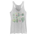 タンクトップ 白色 ホワイト ヘザー 【 UNBRANDED FIFTH SUN WATERCOLOR SUCCULENTS CACTUS TANK TOP / WHITE HEATHER 】 キッズ ベビー マタニティ トップス パーカー