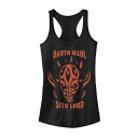 グラフィック タンクトップ 黒色 ブラック スターウォーズ : 【 STAR WARS CLONE WARS DARTH MAUL SITH LORD GRAPHIC TANK TOP / BLACK 】 キッズ ベビー マタニティ トップス パーカー