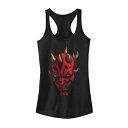 【★Fashion THE SALE★1/14迄】グラフィック タンクトップ 黒色 ブラック スターウォーズ : 【 STAR WARS CLONE WARS DARTH MAUL BIG FACE GRAPHIC TANK / BLACK 】 キッズ ベビー マタニティ トップス パーカー