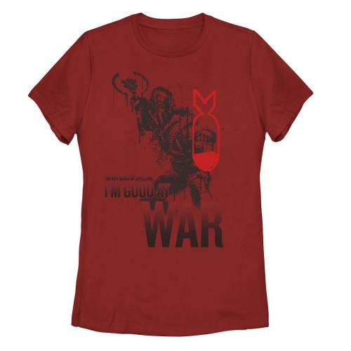 キャラクター Tシャツ 赤 レッド I'M 【 RED LICENSED CHARACTER DAYBREAK NOT GOOD AT SPELLING WAR TEE 】