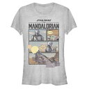 キャラクター グラフィック Tシャツ ヘザー スターウォーズ 【 LICENSED CHARACTER STAR WARS MANDALORIAN MANDO COMIC GRAPHIC TEE / ATHLETIC HEATHER 】 キッズ ベビー マタニティ トップス カットソー