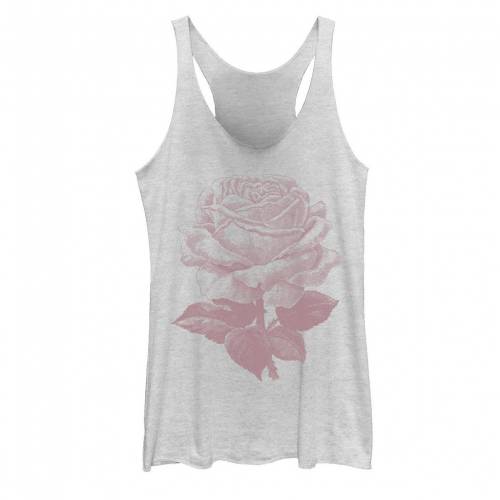 ローズ グラフィック タンクトップ 白色 ホワイト ヘザー 【 UNBRANDED ROSE FLORAL GRAPHIC TANK TOP / WHITE HEATHER 】 キッズ ベビー マタニティ トップス パーカー