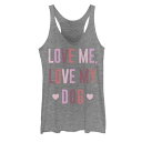 【★Fashion THE SALE★1/14迄】グラフィック タンクトップ 灰色 グレー グレイ ヘザー 【 UNBRANDED LOVE MY DOG GRAPHIC TANK / GRAY HEATHER 】 キッズ ベビー マタニティ トップス パーカー