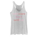 【★Fashion THE SALE★1/14迄】グラフィック タンクトップ 白色 ホワイト ヘザー ISN'T 【 UNBRANDED SELF CARE SELFISH GRAPHIC TANK / WHITE HEATHER 】 キッズ ベビー マタニティ トップス パーカー