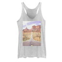 タンクトップ 白色 ホワイト ヘザー 【 UNBRANDED FIFTH SUN PHOTOREAL DESERT ROAD DESTINATION TANK / WHITE HEATHER 】 キッズ ベビー マタニティ トップス パーカー