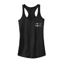 ^Ngbv F ubN y UNBRANDED FIFTH SUN LOVE MORE SMILE POCKET HIT TANK TOP / BLACK z LbY xr[ }^jeB gbvX p[J[