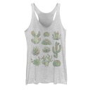 グラフィック タンクトップ 白色 ホワイト ヘザー 【 UNBRANDED WATERCOLOR CACTUS GRAPHIC TANK / WHITE HEATHER 】 キッズ ベビー マタニティ トップス パーカー