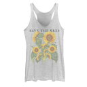 グラフィック タンクトップ 白色 ホワイト ヘザー 【 UNBRANDED SUNFLOWER BEES GRAPHIC TANK / WHITE HEATHER 】 キッズ ベビー マタニティ トップス パーカー