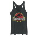 【★Fashion THE SALE★1/14迄】キャラクター パーク ロゴ タンクトップ 黒色 ブラック ヘザー 【 LICENSED CHARACTER JURASSIC PARK J LOGO TANK / BLACK HEATHER 】 キッズ ベビー マタニティ トップス パーカー