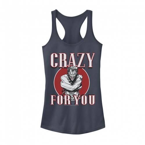 キャラクター ディーシー コミックス クレイジー グラフィック タンクトップ 藍色 インディゴ 【 LICENSED CHARACTER DC COMICS BATMAN JOKER CRAZY LOVE GRAPHIC TANK TOP / INDIGO 】 キッズ ベビー マタニティ ト