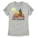 キャラクター グラフィック Tシャツ ヘザー スターウォーズ 【 LICENSED CHARACTER STAR WARS THE MANDALORIAN MANDO RETRO SUNSET GRAPHIC TEE / ATHLETIC HEATHER 】 キッズ ベビー マタニティ トップス カットソー