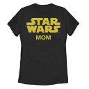 キャラクター クラシック ロゴ Tシャツ 黒色 ブラック スターウォーズ 【 LICENSED CHARACTER STAR WARS MOM CLASSIC TITLE LOGO TEE / BLACK 】 キッズ ベビー マタニティ トップス カットソー