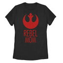 キャラクター レベル ロゴ Tシャツ 黒色 ブラック スターウォーズ 【 LICENSED CHARACTER STAR WARS REBEL MOM LOGO TEE / BLACK 】 キッズ ベビー マタニティ トップス カットソー