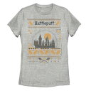 【★Fashion THE SALE★7/12午前10時迄】キャラクター クリスマス グラフィック Tシャツ ヘザー 【 LICENSED CHARACTER HARRY POTTER CHRISTMAS HUFFLEPUFF GRAPHIC TEE / ATHLETIC HEATHER 】 キッズ ベビー マタニティ トップス カットソー