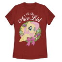 キャラクター ポニー クリスマス グラフィック Tシャツ 赤 レッド 【 LICENSED CHARACTER MY LITTLE PONY CHRISTMAS ON THE NICE LIST GRAPHIC TEE / RED 】 キッズ ベビー マタニティ トップス カットソー