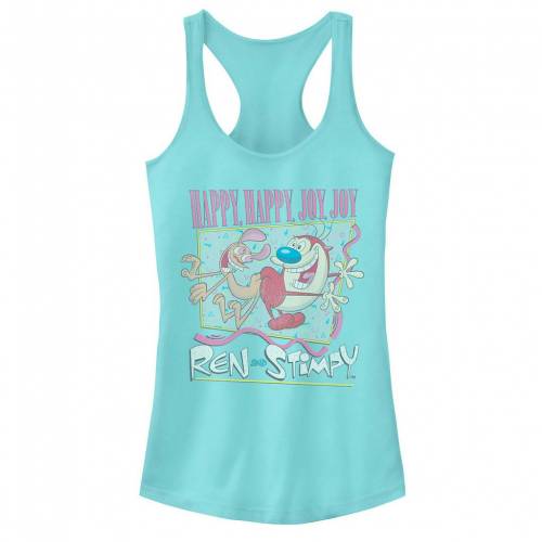 キャラクター タンクトップ JOY 【 LICENSED CHARACTER NICKELODEON REN STIMPY HAPPY HAPPY, JOY RETRO TANK TOP / CANCUN 】 キッズ ベビー マタニティ トップス