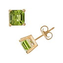 ゴールド イヤリング 緑 グリーン 【 CELEBRATION GEMS 14K GOLD PERIDOT STUD EARRINGS / GREEN 】 ジュエリー アクセサリー レディースジュエリー(4)