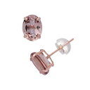 【★Fashion THE SALE★1/14迄】ローズ ゴールド イヤリング ピンク 【 DESIGNS BY GIOELLI 14K ROSE GOLD SIMULATED MORGANITE STUD EARRINGS / PINK 】 ジュエリー アクセサリー レディースジュエリー