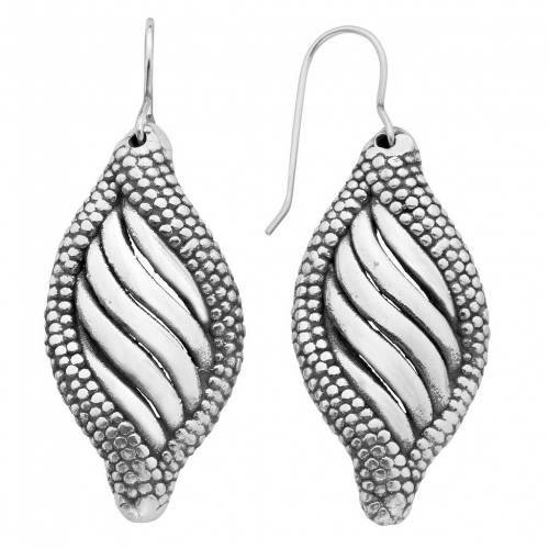 銀色 シルバー シェル イヤリング A&M 【 STERLING SILVER SEA SHELL DANGLE EARRINGS / STERLING SILV..