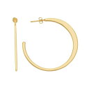 ゴールド フープ イヤリング 【 UNBRANDED 14K GOLD PLATED CRESCENT HOOP EARRINGS / 】 ジュエリー アクセサリー レディースジュエリー