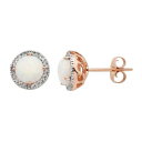 ブランド名Unbranded性別womens (adult)商品名Lab-Created Opal 10K Gold and 1/8 Carat T.W. Diamond Round-Cut Halo Stud Earringsカラー/Rose