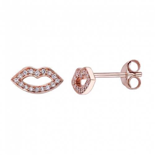ゴールド ダイヤモンド イヤリング T.W. 【 UNBRANDED 10K GOLD 1/10 CARAT DIAMOND LIP EARRINGS / 】 ジュエリー アクセサリー レディースジュエリー