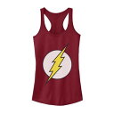 キャラクター ディーシー コミックス クラシック ロゴ タンクトップ 【 LICENSED CHARACTER DC COMICS THE FLASH LARGE CLASSIC CHEST LOGO TANK / SCARLET 】 キッズ ベビー マタニティ トップス パーカー