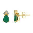 【★Fashion THE SALE★7/12午前10時迄】黄色 イエロー ゴールド ダイヤモンド イヤリング & T.W. 【 CELEBRATION GEM...