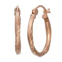 【★スーパーSALE★6/11午前2時迄】青色 ブルー ローズ ゴールド フープ イヤリング 【 JORDAN BLUE 10K ROSE GOLD HOOP EARRINGS / 10K ROSE GOLD 】 ジュエリー アクセサリー レディースジュエリー(4)