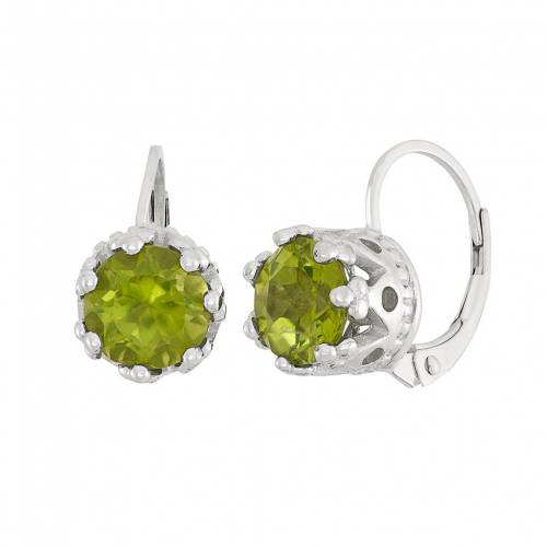 銀色 シルバー イヤリング 緑 グリーン 【 JEWELEXCESS STERLING SILVER PERIDOT DROP EARRINGS / GREEN 】 ジュエリー アクセサリー レディースジュエリー