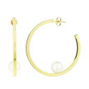 ブランド名Jewelmak性別womens (adult)商品名14k Gold Freshwater Cultured Pearl Hoop Earringsカラー/14k/Gold