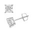 쥯  ۥ磻  ץ󥻥  T.W.  THE REGAL COLLECTION 14K WHITE GOLD 1 1/2 CARAT IGL CERTIFIED PRINCESS CUT SOLITAIRE EARRINGS /  奨꡼ ꡼ ǥ奨