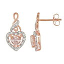 【★Fashion THE SALE★7/12午前10時迄】ローズ ゴールド ダイヤモンド イヤリング ピンク 8CT. T.W. 【 STELLA GRACE...