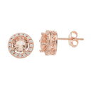 ブランド名Unbranded性別womens (adult)商品名14k Rose Gold Over Silver Pink &amp; White Cubic Zirconia Halo Stud Earringsカラー/14k/Rose/Gold/Over