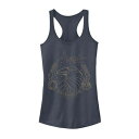 キャラクター アート ロゴ グラフィック タンクトップ 藍色 インディゴ 【 LICENSED CHARACTER HARRY POTTER RAVENCLAW LINE ART LOGO GRAPHIC TANK / INDIGO 】 キッズ ベビー マタニティ トップス パーカー