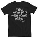 【★Fashion THE SALE★1/14迄】キャラクター ビンテージ ヴィンテージ Tシャツ 黒色 ブラック 【 LICENSED CHARACTER FENDER VINTAGE QUOTE TEE / BLACK 】 メンズファッション トップス カットソー