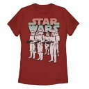 キャラクター Tシャツ 赤 レッド スターウォーズ 【 LICENSED CHARACTER STAR WARS MARCHING ORDERS GROUP SHOT TEE / RED 】 キッズ ベビー マタニティ トップス カットソー