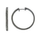 銀色 シルバー ダイヤモンド フープ イヤリング 白色 ホワイト T.W. 【 STERLING SILVER 1/2 CARAT DIAMOND HOOP E...
