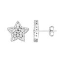 【★Fashion THE SALE★1/14迄】銀色 シルバー ダイヤモンド イヤリング 白色 ホワイト T.W. 【 UNBRANDED STERLING SILVER 1/4 CARAT DIAMOND STAR DROP EARRINGS / WHITE 】 ジュエリー アクセサリー レディースジュエリー