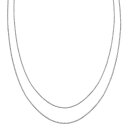 銀色 シルバー ボックス ネックレス 灰色 グレー 【 PRIMROSE STERLING SILVER BOX CHAIN NECKLACE SET / GREY 】 ジュエリー アクセサリー レディースジュエリー ペンダント(4)